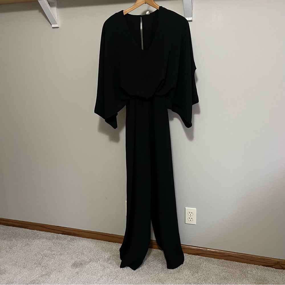 Tyche Black Jumpsuit with Keyhole Scooped Neckline, Women’s size medium - Picture 4 of 12